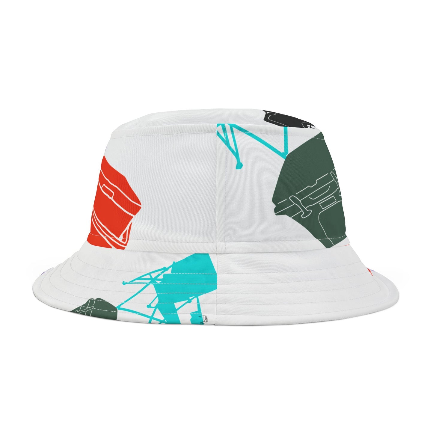 Tailgate Bucket Hat, Full Spectrum White