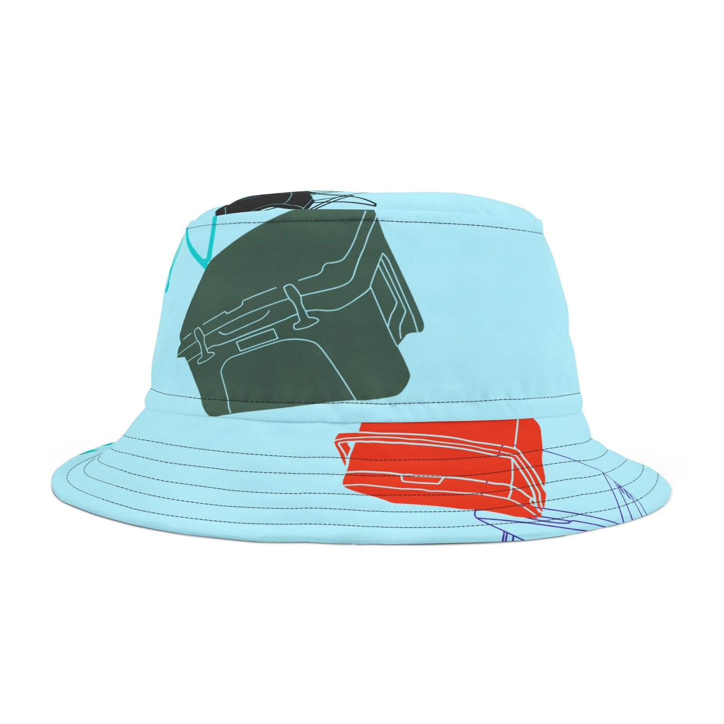 Tailgate Bucket Hat, Pool Blue