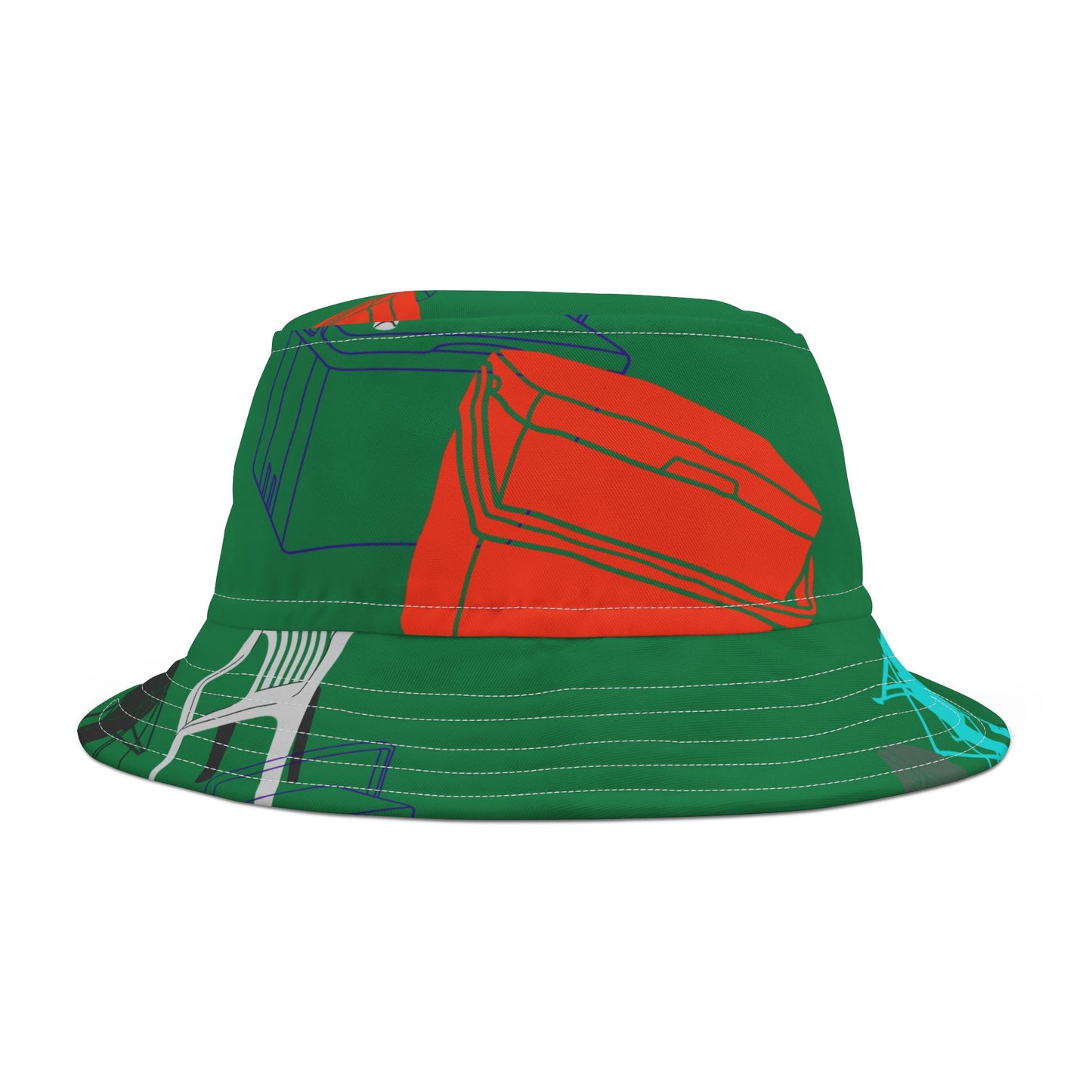 Tailgate Bucket Hat, mean green (AOP)