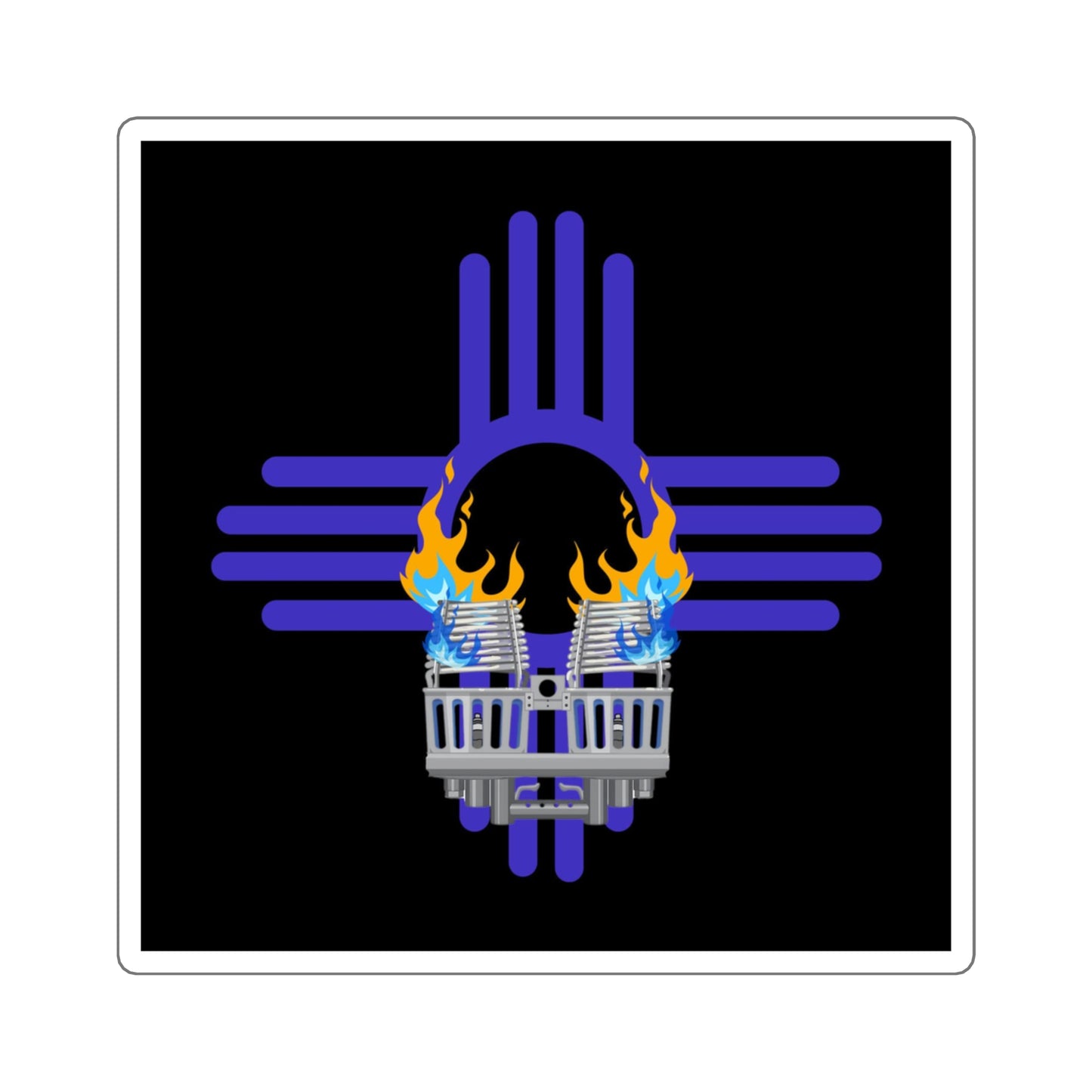 NM Burners Square Sticker