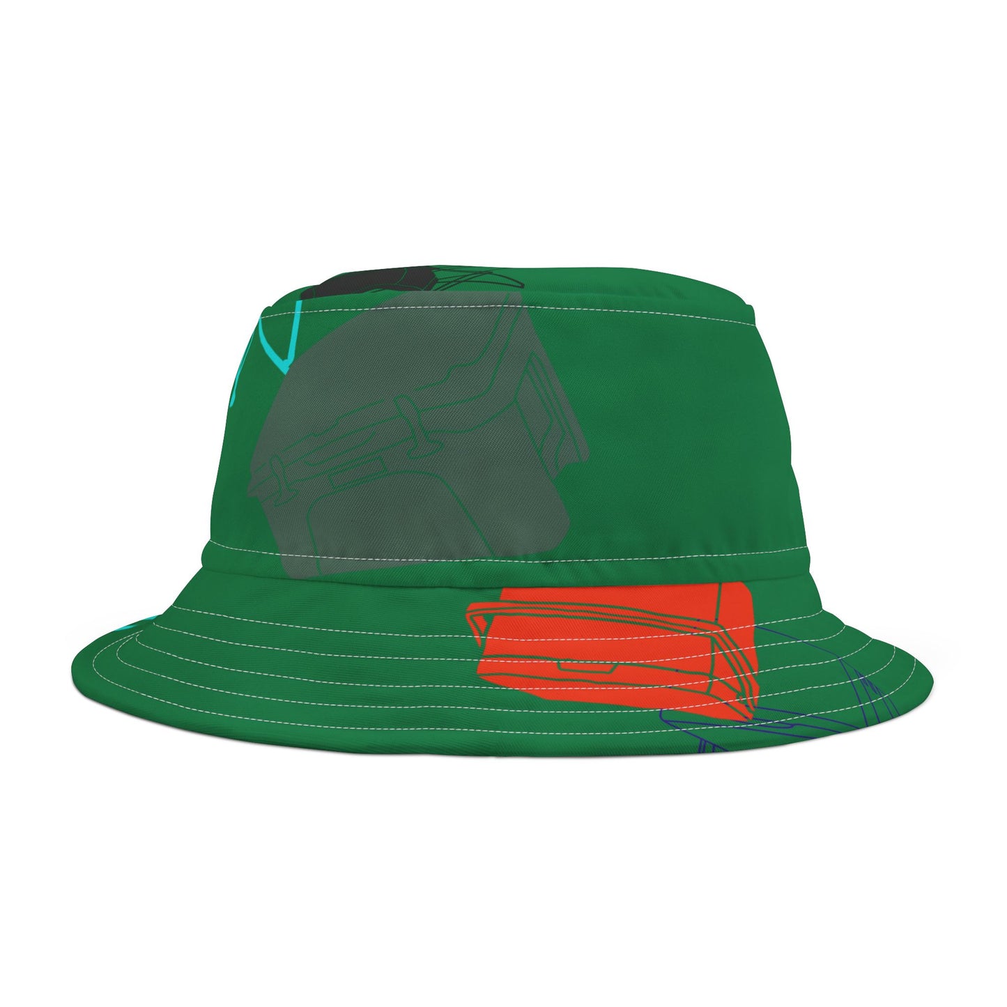 Tailgate Bucket Hat, mean green (AOP)