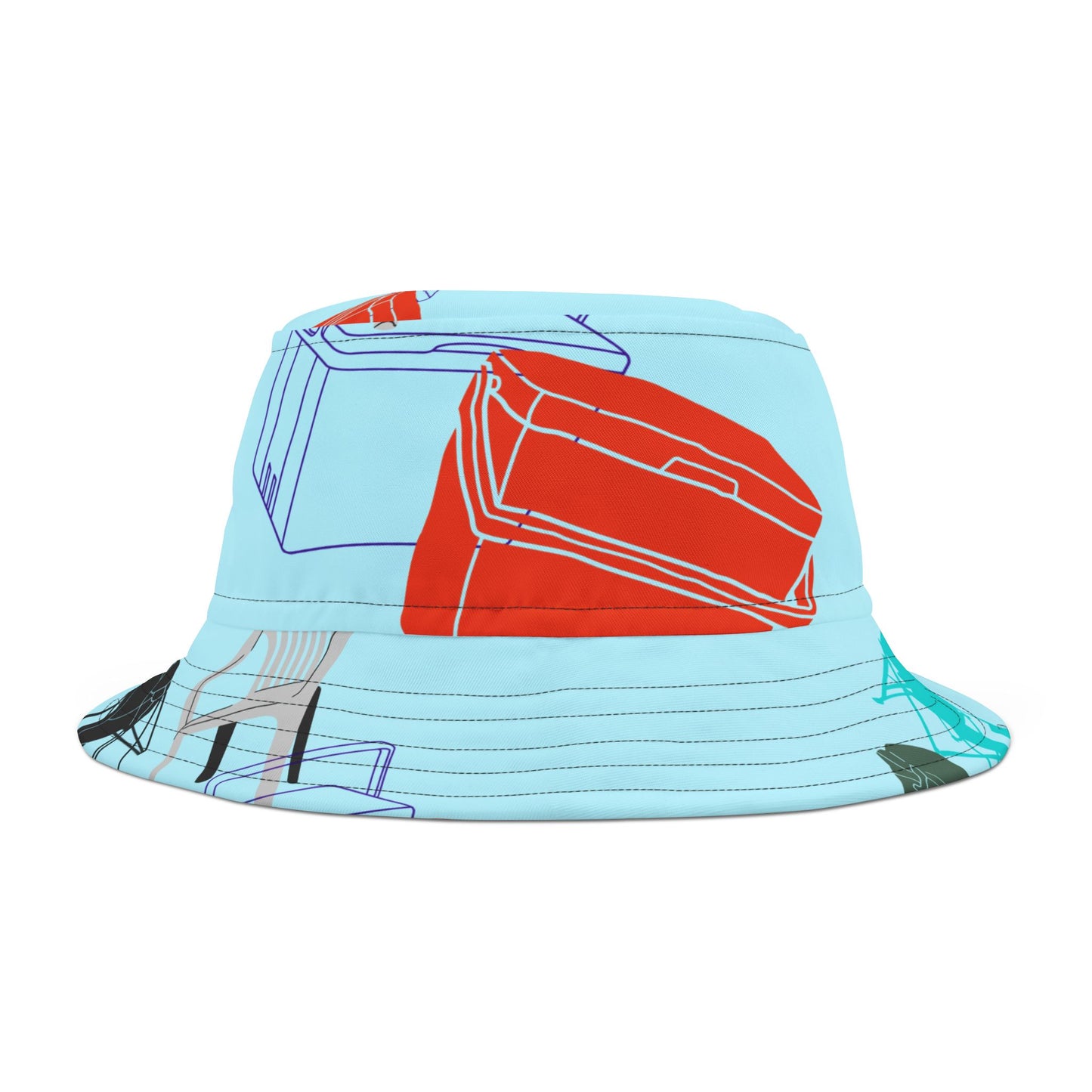 Tailgate Bucket Hat, Pool Blue