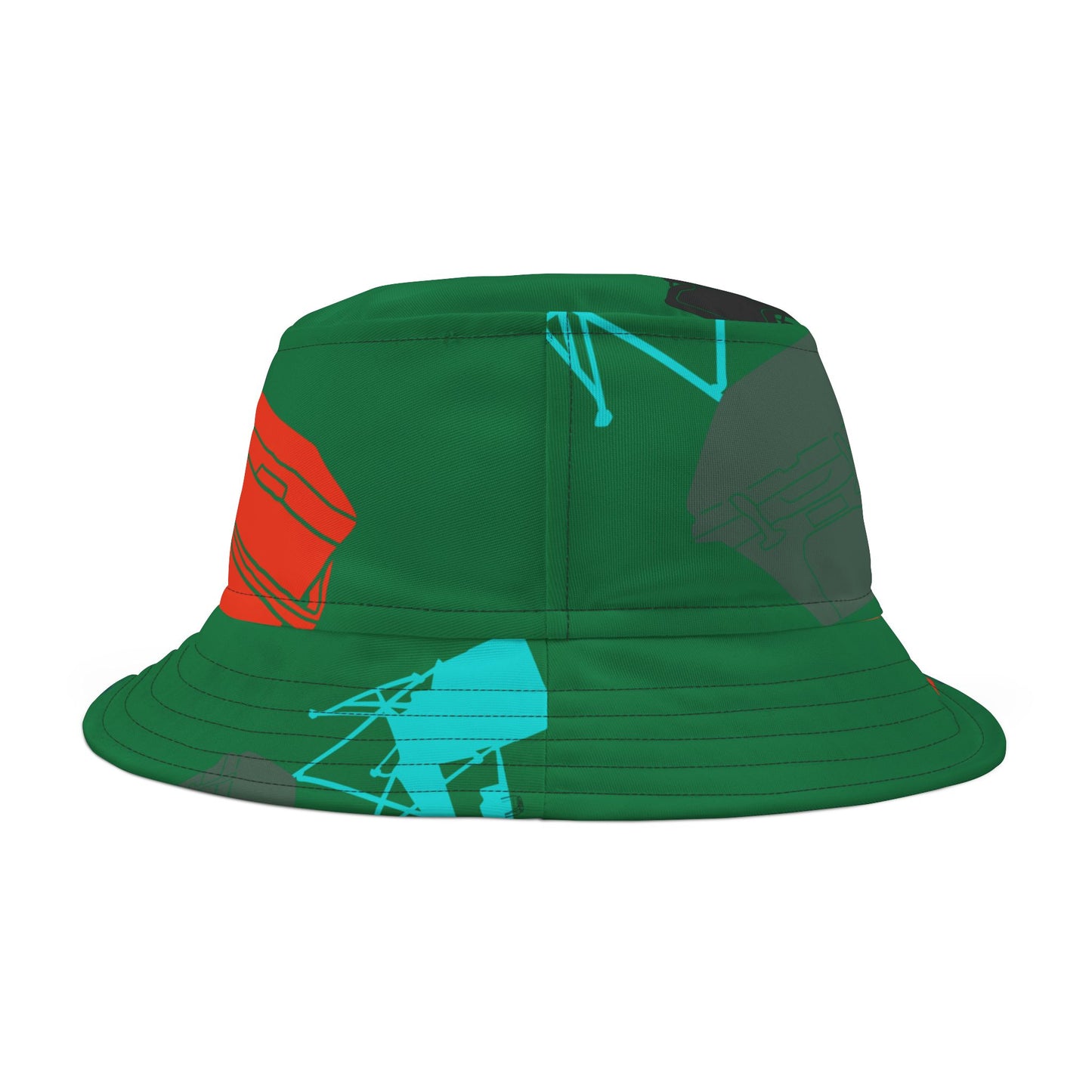 Tailgate Bucket Hat, mean green (AOP)