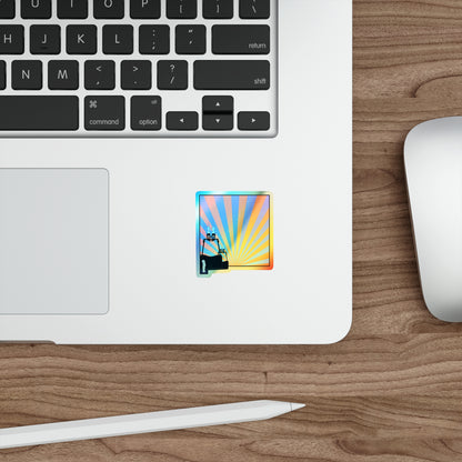 New Mexico Dawn Glow Holographic Sticker
